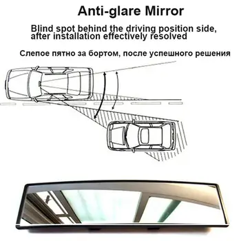 Antireflex Interioare Auto Oglinda retrovizoare Panoramica Clip-on cu Unghi Larg Oglinzi Retrovizoare de Desen Sârmă Cadru Styling