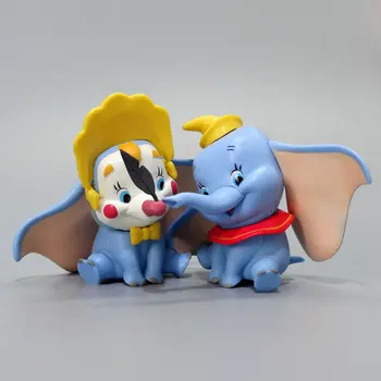 10 cm Disney Dumbo Elefantul Dumbo-Desene animate Postura Anime Decor din PVC Figura de Acțiune Jucarii Model Pentru Copii Copil Cadou de Ziua de nastere