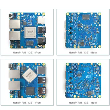 NanoPi R4S Mini Router 1 GB/4 GB, CNC Full Metal Shell RK3399 Dual Port Gigabit Ethernet