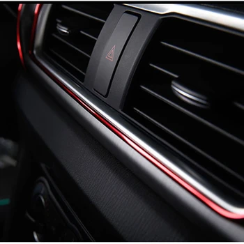 Ușa mașinii de Bord Decor Marginea Turnare Benzi Tapiterie Auto Styling DIY Universal Chrome Sigiliu Interior Exterior Auto Pentru Masina