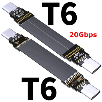 20Gbps USB 3.1 3.2 Tip C de sex Masculin să-USB3.2 de Tip C de sex Masculin Gen2x2 de Date de Sincronizare și Încărcare Cablu de extensie de tip c Cablu de FPC FPV Plat