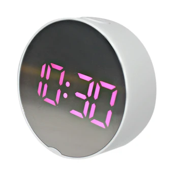 LED Ceas cu Alarmă Digital cu Baterii sau Incarcator USB Port pentru Dormitor/de Perete/de Călătorie cu Alarma, Calendar și Funcția Mirror