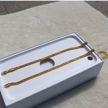 10 K Galben Solid Gold GF 6MM Dublu Cubanez Bordură italiană Link-ul Lanț Colier 20 De Centimetri