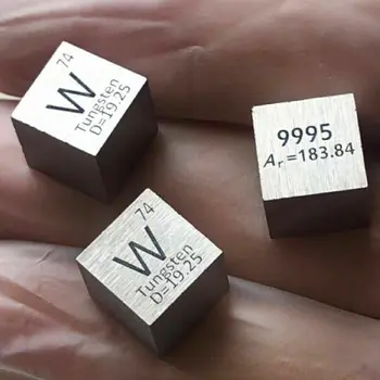 1 buc 10*10*10mm 99,95% Wolfram W Metall Cub Geschnitzte Element Periodensystem