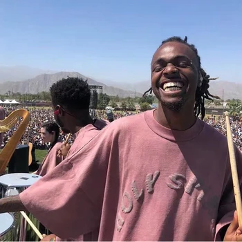 New Sosire Kanye Tricou Solid Serviciu de duminică Sfânt Supradimensionate de Înaltă Calitate Kanye West T-shirt Duhul Sfânt Bumbac Tees