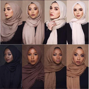 Musulman Mototoli Hijab Esarfa Femei din Bumbac Moale Capul ScarvesTurban Șaluri și Împachetări Vălului Islamic Bentita 180X95CM