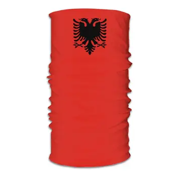 Albania Flag Eșarfă În Jumătate Masca Unisex Halloween Gât Mai Cald Gât Bandane Versatilitate Articole Pentru Acoperirea Capului Ciclism Camping