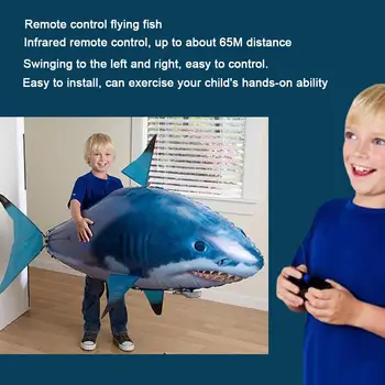 De Înaltă Calitate De Control De La Distanță Jucărie Electrice Pește Zburător Aeriene Rechin 