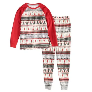 De crăciun, Familia Set de Pijama Xmas Familie look Potrivire haine de Acasă Purta Petrecere în Pijamale Adulti Copii Pijamale Pijamale