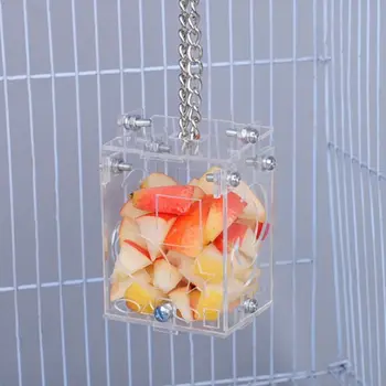 Asamblare DIY Papagal Inteligenta Alimentator de Pasăre, Semințe de Alimentare căutarea hranei Jucărie Acrilic