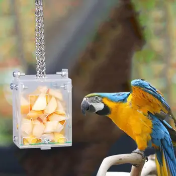 Asamblare DIY Papagal Inteligenta Alimentator de Pasăre, Semințe de Alimentare căutarea hranei Jucărie Acrilic