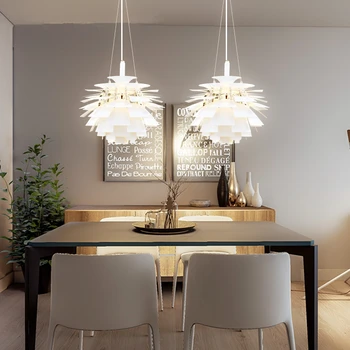 Nordic postmodern creative candelabru din aluminiu, camera de zi lampi sala de mese, candelabre agățat lumini