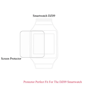 100BUC/Lot HD de Înaltă Clar Transparent Ecran LCD Folie de protecție rezistentă la Zgârieturi Caz Acoperire Pentru DZ09 Ceas Inteligent Bluetooth Ceasuri