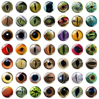 100buc=50 de perechi de Ochi pentru jucării Ochi de Pisica Jucării de Vânzare Fierbinte 8mm Foto Manual de Sticlă Cabochons DIY Face Păpuși Accesorii 8mm