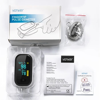 OLED Degetului Pulsoximetru Digital Pulsoximetru de Deget de Oxigen din Sange Monitor de Ritm Cardiac SPO2, PR Saturație Metru Pulsioximetro