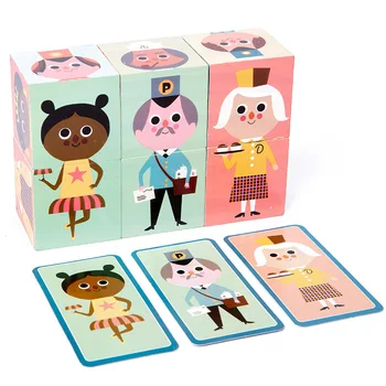 Lemn de Caractere de Potrivire Puzzle Jucarii din Lemn Părinte-copil Joc Interactiv Activitate Montessori de Învățare de Învățământ Jucării