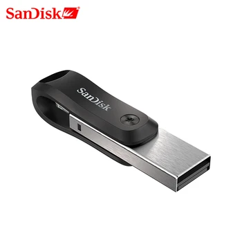 Unitate Flash USB SanDisk iXPand U Disc OTG Conector Lightning USB3.0 Stick de 128GB, 256GB MFi Pentru iPhone x/8/7/6/ & iPad SDIX60N