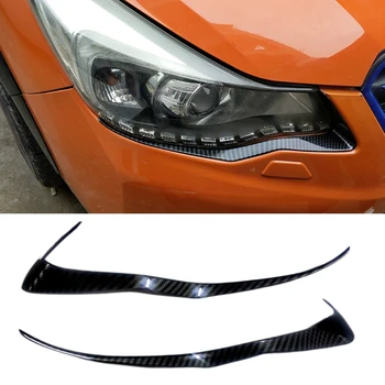 Masina Fibra de Carbon ABS Capul Lumină Față Acoperi Tăiați Sprancene pentru Subaru XV 2012-2016