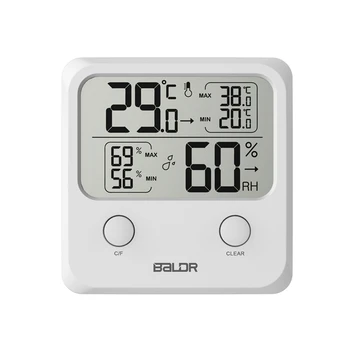 Mini Alb Agățat de Perete LCD Digital Termometru Higrometru Magnet Electronic Temperatura Interioară Umiditate Tendință Monitor Stand