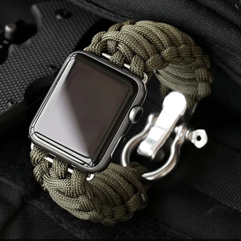 Curea Pentru apple watch 44mm 40mm iwatch trupa 42mm 38mm Supraviețuire Coarda de Metal Șurub Brățară Incuietoare apple watch serie se 6 5 4 3 2 1