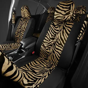12/9/4buc Leopard de Imprimare de Pluș Huse Auto Scaun cu Pernă de Protecție Cu Volan Pad Centura Huse Auto de Interior