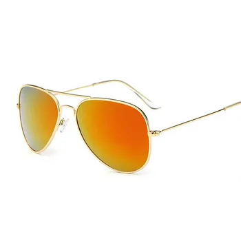 Pilot Polarizat ochelari de Soare pentru Femei, Bărbați Clasic de Aviație ochelari de Soare Doamnelor Design de Brand de Ochelari Subțire de Metal Rama Oglinda UV400