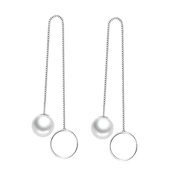 Argint 925 moda pearl geometrice doamnelor mult stud cercei bijuterii Anti alergie cadou en-gros