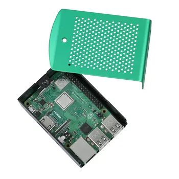 Raspberry Pi 3 Model B+ B de Aluminiu Verde și Negru Cazul Carcasă Metalică RPI 3 Cutie Compatibil cu Raspberry Pi 3 Model B