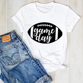 Femei Lady Baseball Mama Leopard Fotbal Imprimare Doamnelor Vara T Tee Tricou Femei Femei Top, Tricou Haine Grafic T-shirt