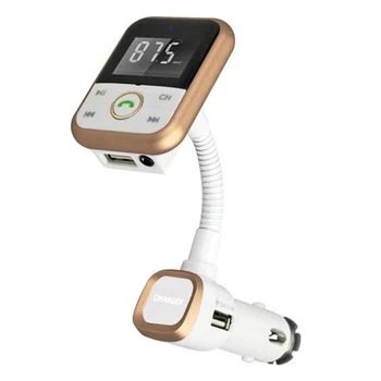 Car Kit-ul Bluetooth MP3 Player Handsfree Wireless Transmițător FM 3.5 mm AUX Bluetooth Radio cu LCD de Control de la Distanță pentru SmartPhone