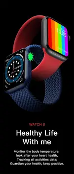 2020 W56 IWO 13 PRO smart watch Femei Bărbați Seria 6 încărcător wireless rata de inima ECG IP68 rezistent la apa smartwatch