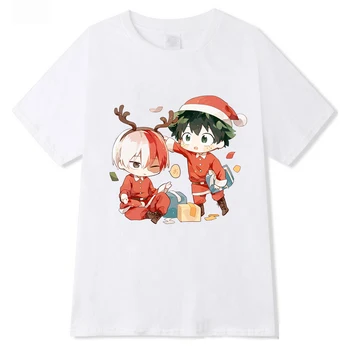 2020 Femeie T-shirt de Vară Eroul Meu mediul Academic Crăciun Anime Todoroki Shoto Print pentru Femei T Shirt O-Gat Maneci Scurte