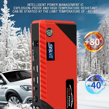 99800mAh Jump Starter Auto Power Bank 1200A Auto Portabil Baterie Booster Incarcator 12V Dispozitiv de Pornire Pentru Benzină Diesel Masina