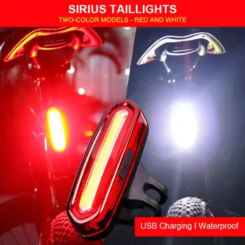 Biciclete Lumina din Spate 120 Lumeni USB Reîncărcabilă Ciclism Coada de Lumină LED-uri Impermeabil MTB Rutier Biciclete Coada Lumina Accesorii pentru Biciclete