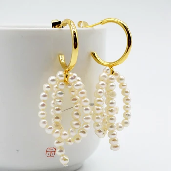 Moda de ultimă oră cercei, mici perle albe de 3.5 mm în diametru, manual de idei, doamnelor cercei pearl cercei floare