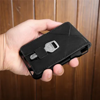 BISI GORO 2020 Oameni Noi RFID Portofel Inteligent ID-ul Cartelei de Înaltă Calitate Personalitate Cazul in care Cardul de Moda Noua Cutie de Aluminiu carcasa de Metal