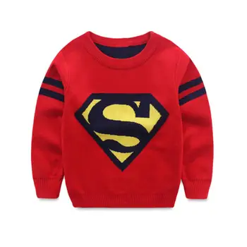 3-8Y Toamna Iarna pentru Copii Pulovere pentru Copii de Crăciun Pulovere Copilul Superman Tricotate Haine pentru Copii Fete Băieți Pulover Cald