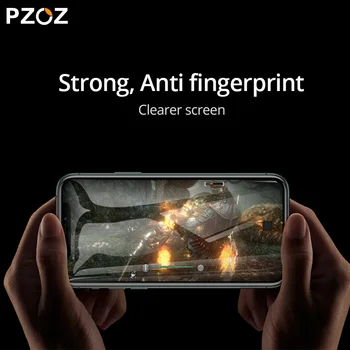PZOZ Sticla Temperata Pentru iPhone 11 Pro X XS Max XR Telefon Plus Folie de protectie Ecran Pentru iPhone11 Pro 5.8,6.1,6.5 Complet Capacul de Sticlă