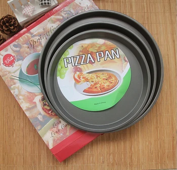 3pcs/set 9 inch, 10 inch, 12 inch Bicarbonat de mucegai 7 8 9 pizza placa pizza la tigaie pizza farfurie cuptor Non-Stick de pizza pan Vas JC 0510