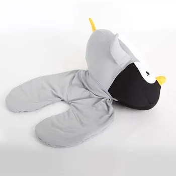 Deformabile forma de U Gât Perne Pinguini Pernă Gât Susținător Pernei Scaunului Tetiera Biroul de Somn Desktop Pad Pernă pentru Gât