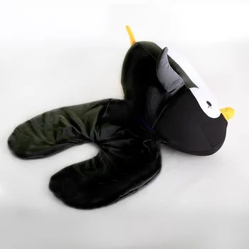 Deformabile forma de U Gât Perne Pinguini Pernă Gât Susținător Pernei Scaunului Tetiera Biroul de Somn Desktop Pad Pernă pentru Gât