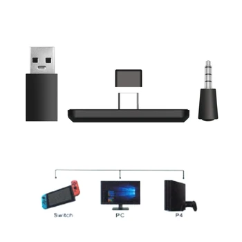 3.5 mm -Jack Audio Bluetooth 5.0 Adaptor USB Wireless Căști Căști Microfon, Receptor Converter pentru Comutator/Consola PS4/PC