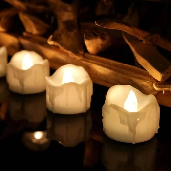 12pcs Baterii Lumânări fără flacără de Lumină LED cu Cutie pentru Nunta Petrecere de Craciun Decor Acasă Festival Consumabile Lumina de Noapte