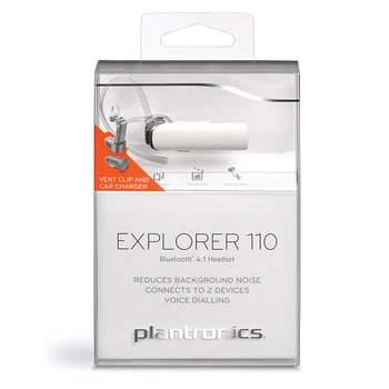 Plantronics Explorer 110 Bluetooth Căști fără Fir Apelarea Vocală Cu setul cu Cască Suport În mașină de Încărcare Microfon Pentru Android Ios