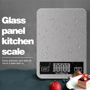 Cântar de bucătărie din Oțel Inoxidabil Scară de Cântărire Dieta Alimente Poștale Echilibru Instrument de Măsurare LCD Cântare Electronice