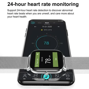 Abay NOI DT35 Ceas Inteligent 2020 ECG PPG PPG+HRV de apelare Bluetooth fitness Ceas Inteligent Bărbați Femei Smartwatch