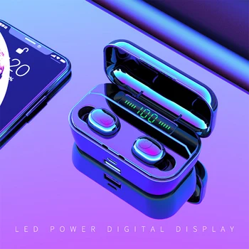 G6S Led Cască Bluetooth 5.0 Wireless Bluetooth Stereo Căști Auriculare Power Bank 2200mAh pentru Căști Impermeabil