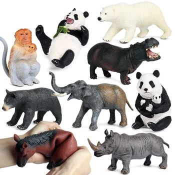 2020 Copii DIY Moale Lipici Model Animal Panda Gigant Elefant Lapte de Vacă Crocodil Urșii Polari Hipopotam Rhino jucării pentru copii Cadouri