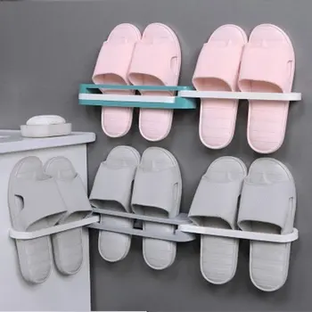 Multi pliabil baie, papuci de casă raft suport rezistent la apa de baie baie de perete de scurgere raft pantofi ori raft de Depozitare baie Artefact
