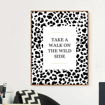 Rezumat Leopard Citate Nordic Postere Si Printuri De Arta De Perete Panza Pictura Animale Imagini De Perete Pentru Living Decorul Camerei
